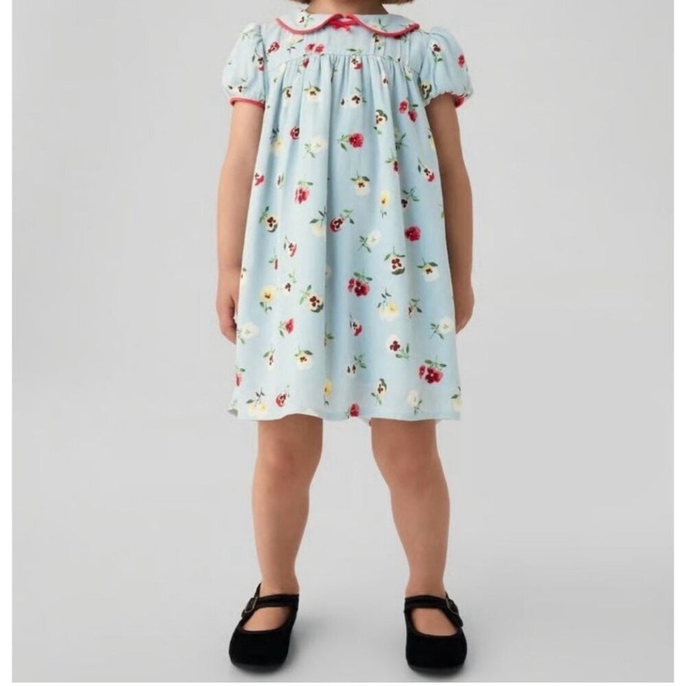 Floral Blue Kids Dress